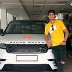 Shubman Gill with his Range Rover car