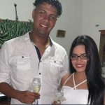 Carlos Hernandez with his girlfriend Fransaidys Ramos