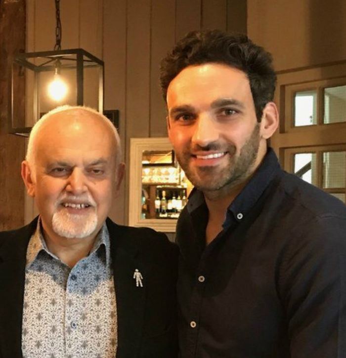 Davood Ghadami with his father Mohammad Ghadami