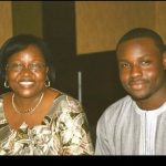 Dayo Okeniyi with his mother
