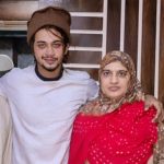 Hasnain Khan with his mother