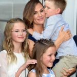 Jennifer Garner with her son and daughter