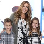 Jillian Barberie with her son and daughter