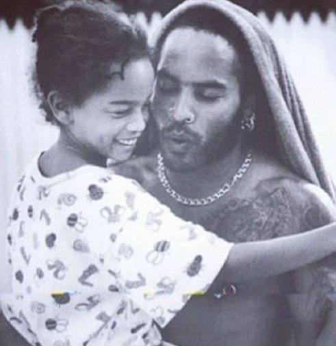 Lenny Kravitz with his daughter Zoë Kravitz