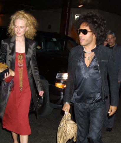 Lenny Kravitz with his ex-girlfriend Nicole Kidman