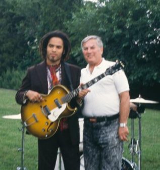 Lenny Kravitz with his father Seymour Sol Kravitz