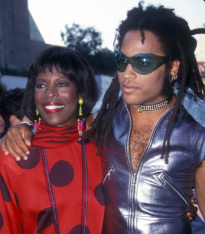 Lenny Kravitz with his mother Roxie Roker