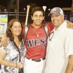 Nicky Lopez with his parents