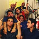 Odeya Rush with her brothers