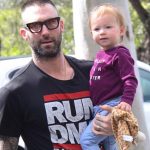 Adam Levine with his daughter Dusty Rose
