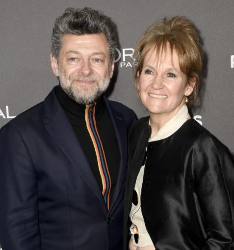 Andy Serkis with his girlfriend Lorraine Ashbourne