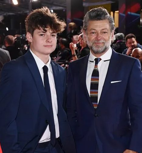 Andy Serkis with his son Louis George Serkis
