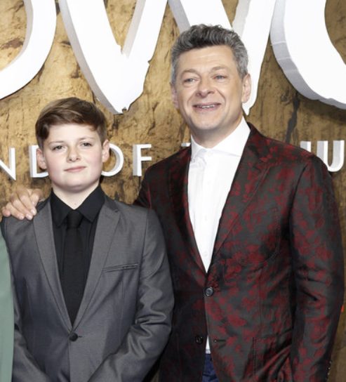 Andy Serkis with his son Sonny Ashbourne Serkis