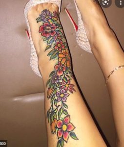 Blac Chyna's leg tattoos