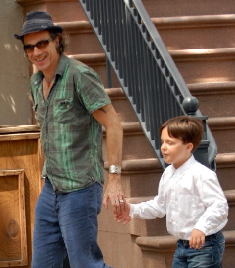 Daniel Day-Lewis with his son Cashel Blake Day-Lewis
