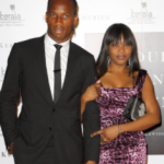 Didier Drogba with his wife Diakite Lalla