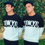 Grayson Dolan with his twin brother Ethan Dolan