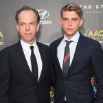 Hugo Weaving with his son Harry Weaving