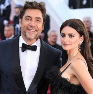 Javier Bardem with his wife Penélope Cruz