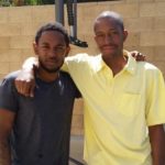 Kendrick Lamar with his brother Kenneth Duckworth Jr.