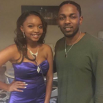 Kendrick Lamar with his sister Kayla Duckworth