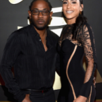Kendrick Lamar with his wife Whitney Alford