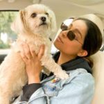 Lilly Singh with her pet dog