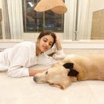 Nidhhi Agerwal with her pet dog