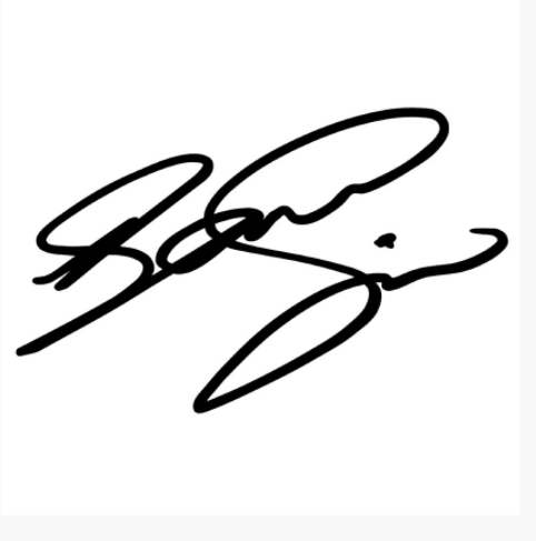 Sam Smith signature Sam Smith signature