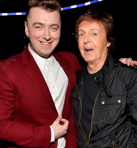 Sam Smith with his mother Kate Cassidy