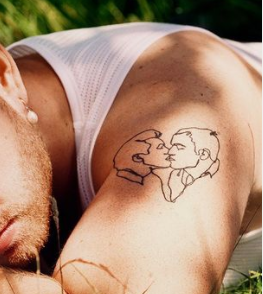 Sam Smith's left arm tattoo