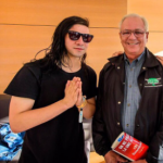Skrillex with his father Scott Moore