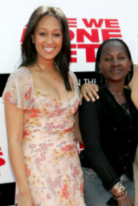 Tamera Mowry with her mother Darlene Renee Mowry