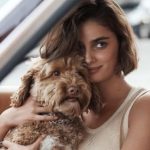 Taylor Hill with her pet dog