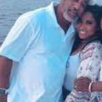 Toya Johnson with her Father Walter Andrews