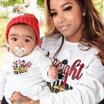 Toya Johnson with her younger daughter Reign Ryan Rushing
