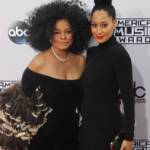 Tracee Ellis Ross with her mother Diana Ross