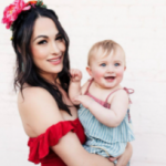 Brie Bella with her daughter Birdie Joe Danielson