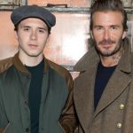 Brooklyn Beckham with his father David Beckham