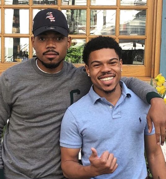 Chance the Rapper with his brother Taylor Bennett
