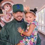 Chance the Rapper with his daughter Marli Grace Bennett