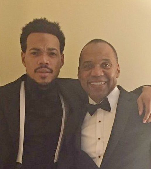 Chance the Rapper with his father Ken Williams Bennett