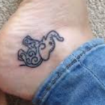 Draya Michele tattoo on leg