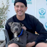 G-Eazy with his pet dog