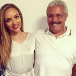 Jade Thirlwall with her father James Thirlwall