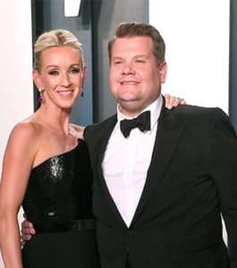 James Corden with his girlfriend Julia Carey