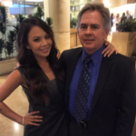Janel Parrish with her father Mark Parrish