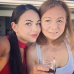 Janel Parrish with her mother Joanne