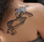 Jenni Farley Tattoo on back-
