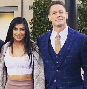 John Cena with his wife Shay Shariatzadeh image